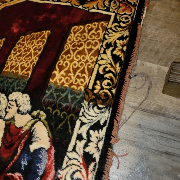 Vintage Last Supper velvet tapestry wall - Picture 2 of 14